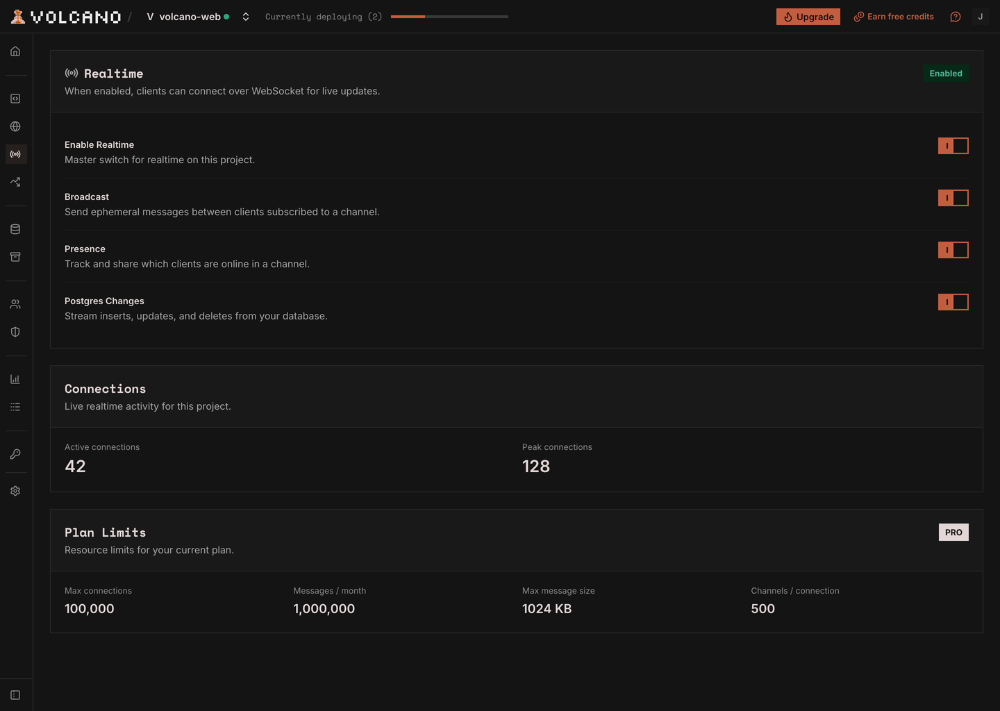 Realtime product screenshot